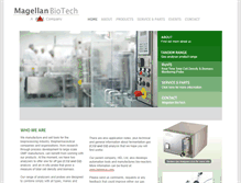 Tablet Screenshot of magellaninstruments.com